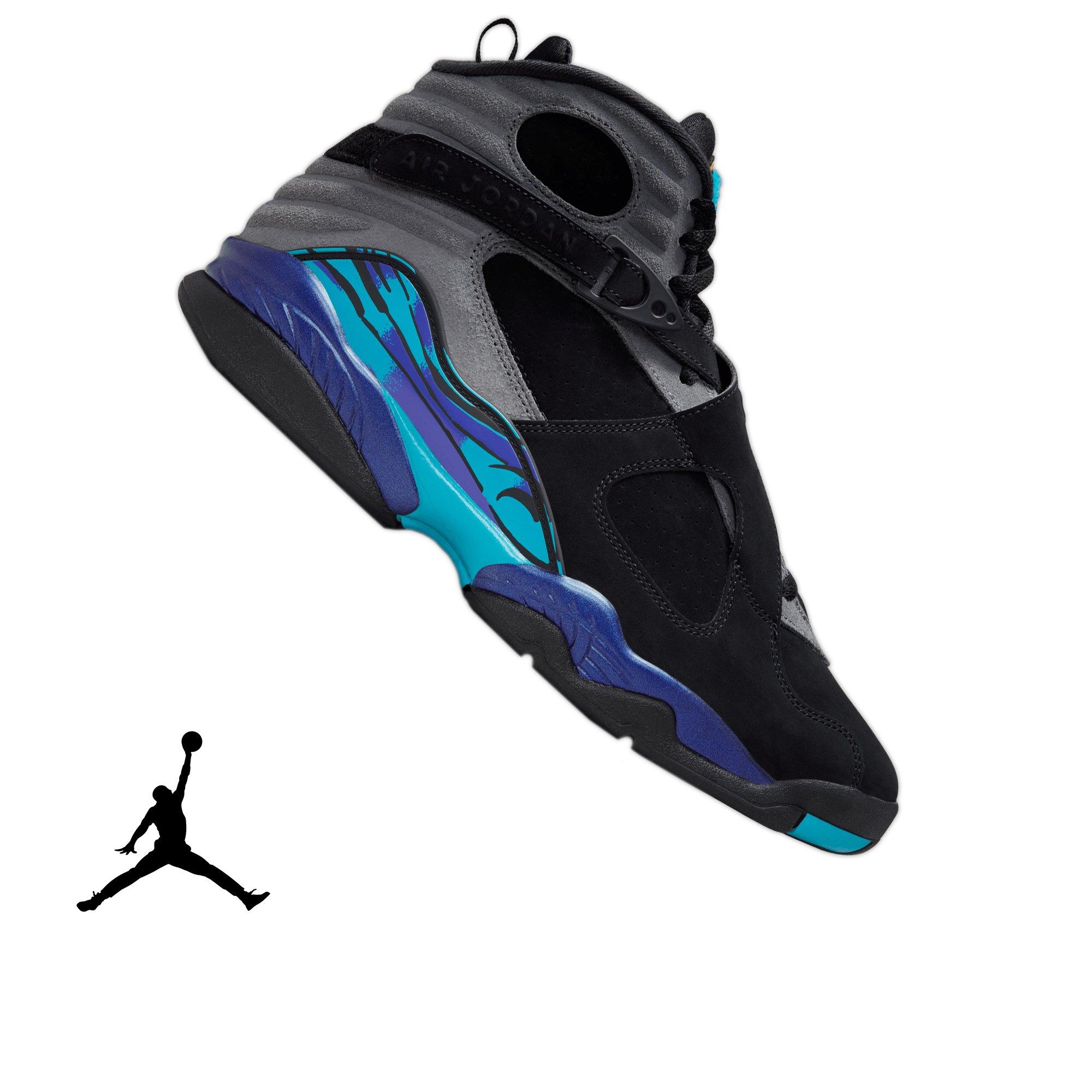 07/19 AJ RETRO 8 AQUA BLK/RED/